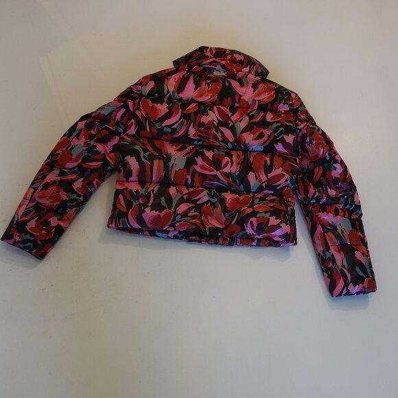 NWT Kids Girls Milly Minis Pink/Multicolor Hayes Cropped Puffer Jacket Sz 7/8 - Picture 6 of 9